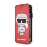 Karl Lagerfeld KLFLBKPXKSCORE Book Red Karl Space Cosmonaut iPhone XS/X Tok