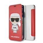 Karl Lagerfeld KLFLBKPXKSCORE Book Red Karl Space Cosmonaut iPhone XS/X Tok