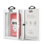 Karl Lagerfeld KLFLBKPXKSCORE Book Red Karl Space Cosmonaut iPhone XS/X Tok