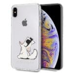 Karl Lagerfeld KLHCI65CFNRC Transparent Choupette Fun iPhone XS Max Tok