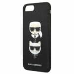 Karl Lagerfeld KLHCI8LSAKICKCBK Black Saffiano Ikonik Karl&Choupette Head iPhone 7 Plus/8 Plus Tok