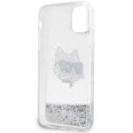 Karl Lagerfeld KLHCN61LNCHCS Silver Glitter Choupette Head iPhone 11 Tok