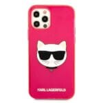Karl Lagerfeld KLHCP12LCHTRP Glitter Choupette Pink Fluo iPhone 12 Pro Max Tok