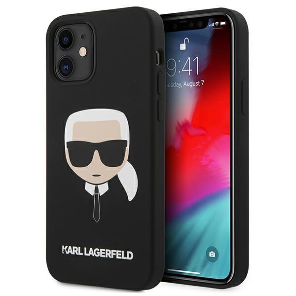 Karl Lagerfeld KLHCP12SSLKHBK Black Silicone Forever Karl iPhone 12 Mini Tok