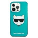 Karl Lagerfeld KLHCP13LCHTRB Glitter Choupette Fun Blue iPhone 13 Pro Tok