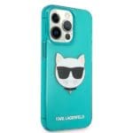 Karl Lagerfeld KLHCP13LCHTRB Glitter Choupette Fun Blue iPhone 13 Pro Tok
