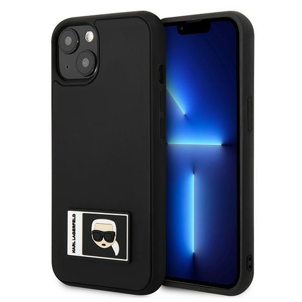 Karl Lagerfeld KLHCP13M3DKPK Black Ikonik Patch iPhone 13 Tok