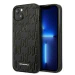 Karl Lagerfeld KLHCP13MMNMP1K Black Monogram Plaque iPhone 13 Tok