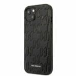 Karl Lagerfeld KLHCP13SMNMP1K Black Monogram Plaque iPhone 13 Mini Tok