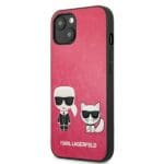 Karl Lagerfeld KLHCP13SPCUSKCP Ikonik Karl&Choupette Fushia iPhone 13 Mini Tok