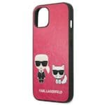 Karl Lagerfeld KLHCP13SPCUSKCP Ikonik Karl&Choupette Fushia iPhone 13 Mini Tok