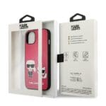 Karl Lagerfeld KLHCP13SPCUSKCP Ikonik Karl&Choupette Fushia iPhone 13 Mini Tok