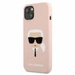 Karl Lagerfeld KLHCP13SSLKHLP Silicone Karl'S Head Light Pink iPhone 13 Mini Tok