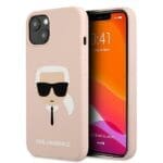 Karl Lagerfeld KLHCP13SSLKHLP Silicone Karl'S Head Light Pink iPhone 13 Mini Tok