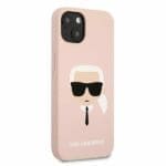 Karl Lagerfeld KLHCP13SSLKHLP Silicone Karl'S Head Light Pink iPhone 13 Mini Tok