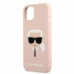 Karl Lagerfeld KLHCP13SSLKHLP Silicone Karl'S Head Light Pink iPhone 13 Mini Tok