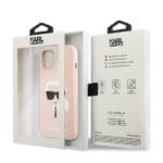 Karl Lagerfeld KLHCP13SSLKHLP Silicone Karl'S Head Light Pink iPhone 13 Mini Tok