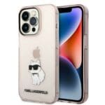 Karl Lagerfeld KLHCP14LHNCHTCP Pink Ikonik Choupette iPhone 14 Pro Tok