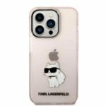 Karl Lagerfeld KLHCP14LHNCHTCP Pink Ikonik Choupette iPhone 14 Pro Tok