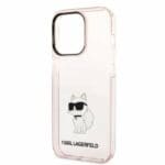 Karl Lagerfeld KLHCP14LHNCHTCP Pink Ikonik Choupette iPhone 14 Pro Tok