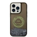 Karl Lagerfeld KLHCP14LLCRSGRK Black Liquid Glitter RSG iPhone 14 Pro Tok