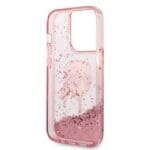 Karl Lagerfeld KLHCP14LLNKHCP Pink Glitter NFT Karl Head iPhone 14 Pro Tok