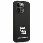 Karl Lagerfeld KLHCP14LSLCTBK Black Silicone Choupette Body iPhone 14 Pro Tok