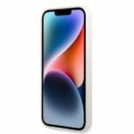 Karl Lagerfeld KLHCP14LSNCHBCH White Silicone Choupette iPhone 14 Pro Tok