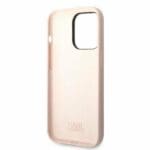 Karl Lagerfeld KLHCP14LSNCHBCP Pink Silicone Choupette iPhone 14 Pro Tok