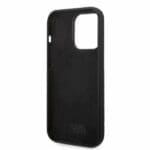 Karl Lagerfeld KLHCP14LSNIKBCK Black Silicone Ikonik iPhone 14 Pro Tok