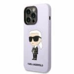 Karl Lagerfeld KLHCP14LSNIKBCU Purple Silicone Ikonik iPhone 14 Pro Tok