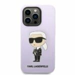 Karl Lagerfeld KLHCP14LSNIKBCU Purple Silicone Ikonik iPhone 14 Pro Tok