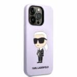 Karl Lagerfeld KLHCP14LSNIKBCU Purple Silicone Ikonik iPhone 14 Pro Tok