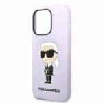 Karl Lagerfeld KLHCP14LSNIKBCU Purple Silicone Ikonik iPhone 14 Pro Tok