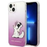 Karl Lagerfeld KLHCP14MCFNRCPI Pink Choupette Fun iPhone 14 Plus Tok