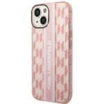 Karl Lagerfeld KLHCP14MHKLSPCP Pink Mono Vertical Stripe iPhone 14 Plus Tok