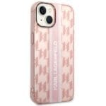 Karl Lagerfeld KLHCP14MHKLSPCP Pink Mono Vertical Stripe iPhone 14 Plus Tok