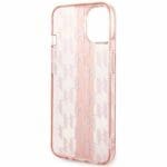 Karl Lagerfeld KLHCP14MHKLSPCP Pink Mono Vertical Stripe iPhone 14 Plus Tok