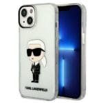 Karl Lagerfeld KLHCP14MHNIKTCT Transparent IML NFT Ikonik iPhone 14 Plus Tok