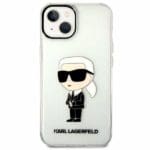 Karl Lagerfeld KLHCP14MHNIKTCT Transparent IML NFT Ikonik iPhone 14 Plus Tok