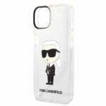 Karl Lagerfeld KLHCP14MHNIKTCT Transparent IML NFT Ikonik iPhone 14 Plus Tok