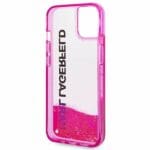 Karl Lagerfeld KLHCP14MLCKVF Pink Liquid Glitter Elong iPhone 14 Plus Tok