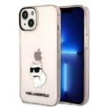 Karl Lagerfeld KLHCP14SHNCHTCP Pink Ikonik Choupette iPhone 14 Tok