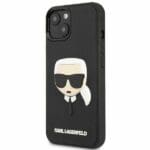 Karl Lagerfeld KLHCP14SKH3DBK Black 3D Rubber Karl`s Head iPhone 14 Tok
