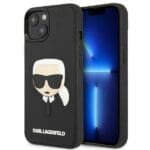 Karl Lagerfeld KLHCP14SKH3DBK Black 3D Rubber Karl`s Head iPhone 14 Tok