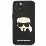 Karl Lagerfeld KLHCP14SKH3DBK Black 3D Rubber Karl`s Head iPhone 14 Tok