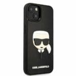 Karl Lagerfeld KLHCP14SKH3DBK Black 3D Rubber Karl`s Head iPhone 14 Tok