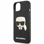 Karl Lagerfeld KLHCP14SKH3DBK Black 3D Rubber Karl`s Head iPhone 14 Tok