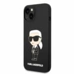 Karl Lagerfeld KLHCP14SSNIKBCK Black Silicone Ikonik iPhone 14 Tok