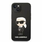 Karl Lagerfeld KLHCP14SSNIKBCK Black Silicone Ikonik iPhone 14 Tok
